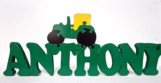 John Deere Name Puzzle Sign