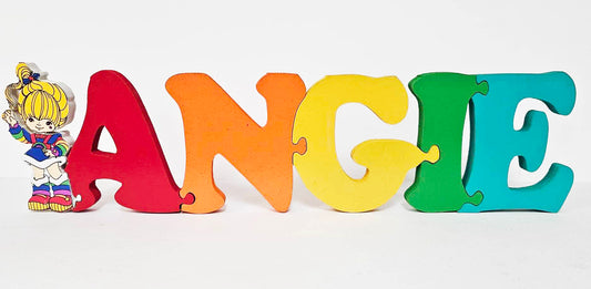 Rainbowbrite  Name Puzzle Sign