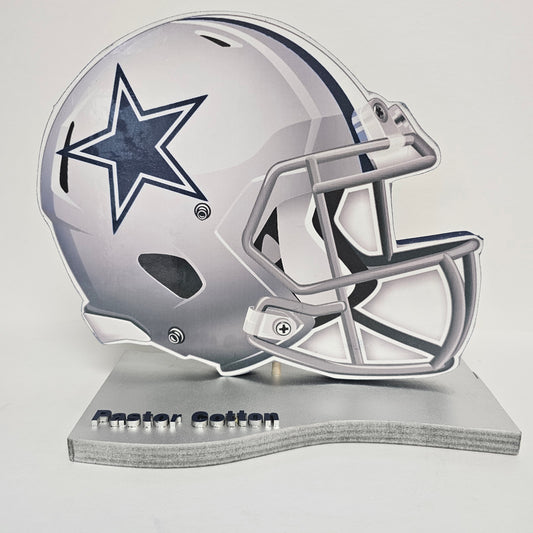 Cowboys Helmet Party event decoration stand up plaque